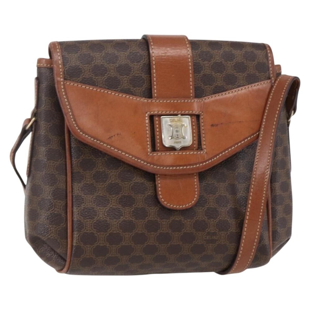 Celine Vintage Macadam Canvas and Leather